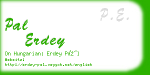 pal erdey business card